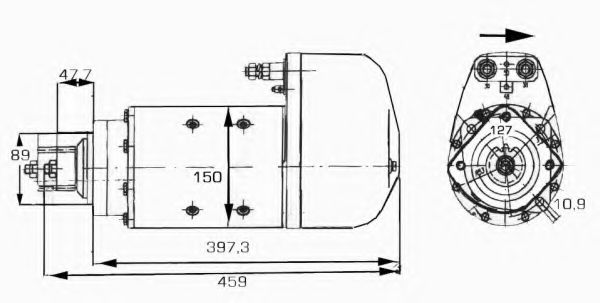 Стартер DELCO REMY 19024844
