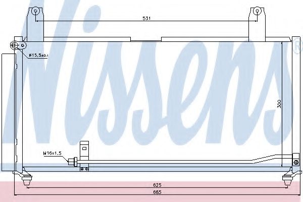 Конденсатор, кондиционер NISSENS 940080