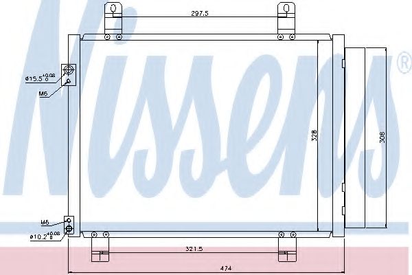 Конденсатор, кондиционер NISSENS 940122