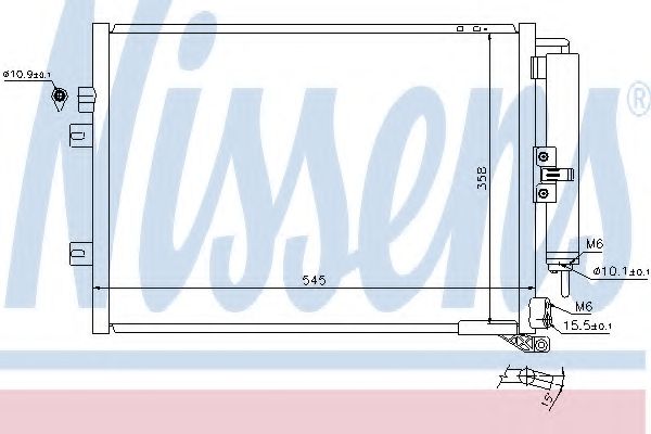 Конденсатор, кондиционер NISSENS 940125