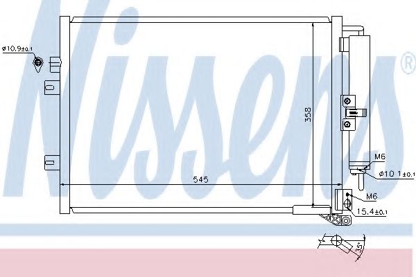 Конденсатор, кондиционер NISSENS 940142