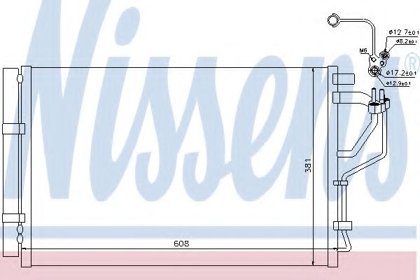 Конденсатор, кондиционер NISSENS 940268