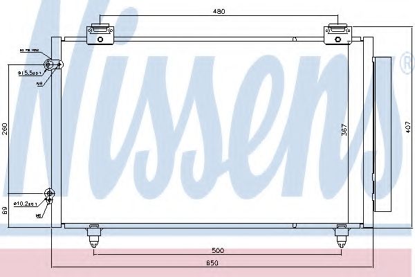 Конденсатор, кондиционер NISSENS 940299