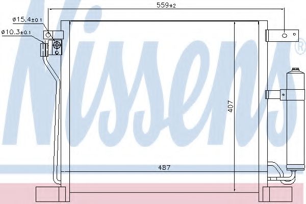 Конденсатор, кондиционер NISSENS 940384