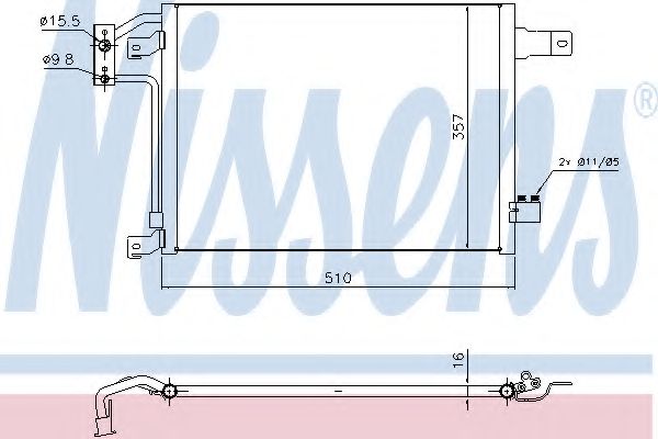 Конденсатор, кондиционер NISSENS 940442