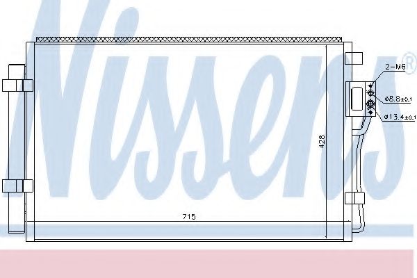 Конденсатор, кондиционер NISSENS 940605