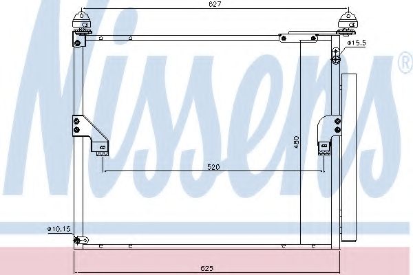 Конденсатор, кондиционер NISSENS 940508