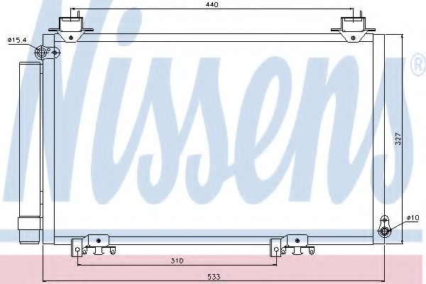 Конденсатор, кондиционер NISSENS 94516