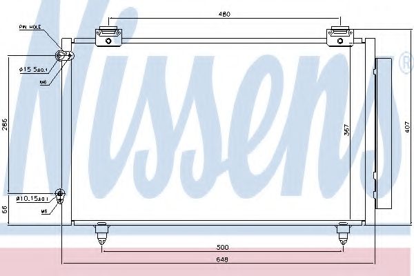 Конденсатор, кондиционер NISSENS 94719