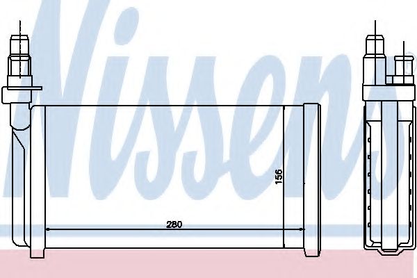 Теплообменник, отопление салона NISSENS 70011