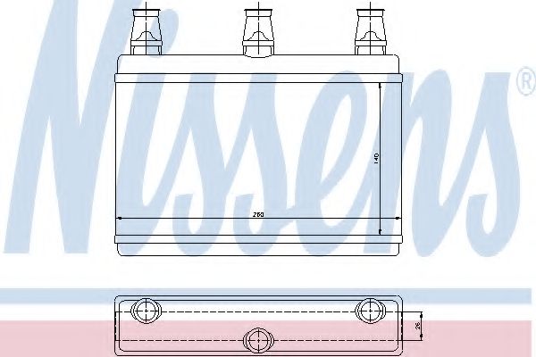 Теплообменник, отопление салона NISSENS 70522