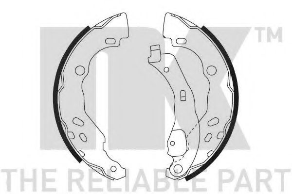 Комплект тормозных колодок NK 2739690