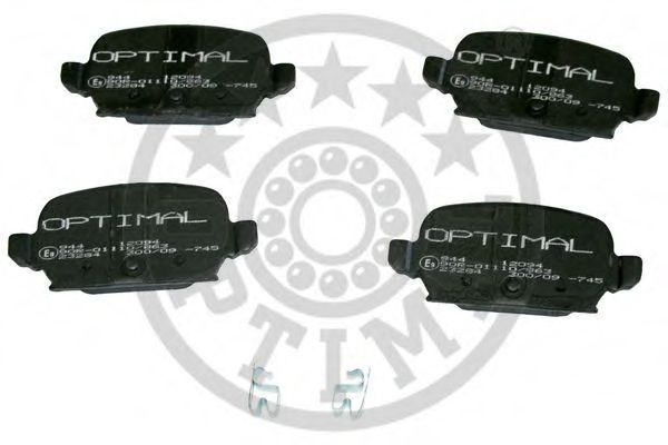 Комплект тормозных колодок, дисковый тормоз OPTIMAL 12094