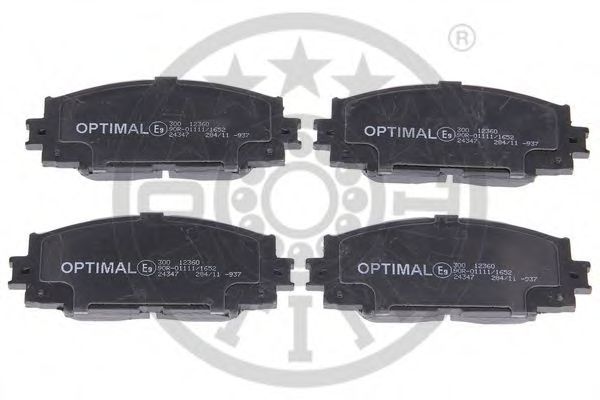 Комплект тормозных колодок, дисковый тормоз OPTIMAL 12360