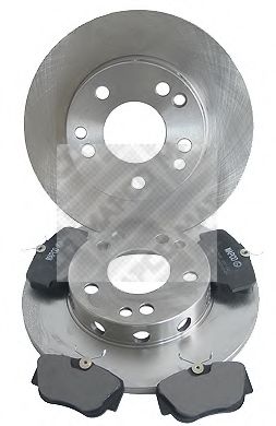 Комплект тормозов, дисковый тормозной механизм MAPCO 47800