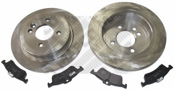 Комплект тормозов, дисковый тормозной механизм MAPCO 47892