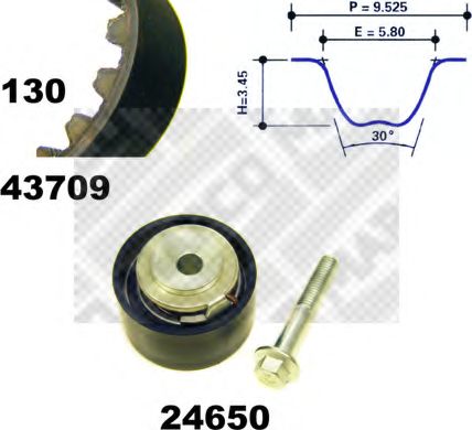 Комплект ремня ГРМ MAPCO 23632