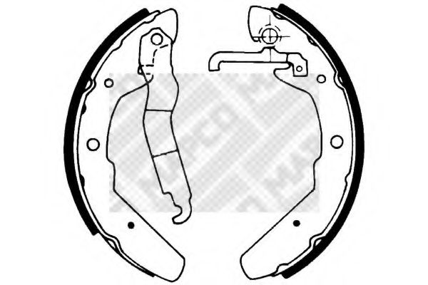 Комплект тормозных колодок MAPCO 8914