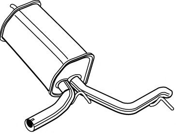 Глушитель выхлопных газов конечный FONOS 23115