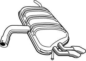 Глушитель выхлопных газов конечный FONOS 23502