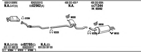 Система выпуска ОГ FONOS AD25133