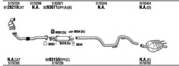 Система выпуска ОГ FONOS ARH19471A