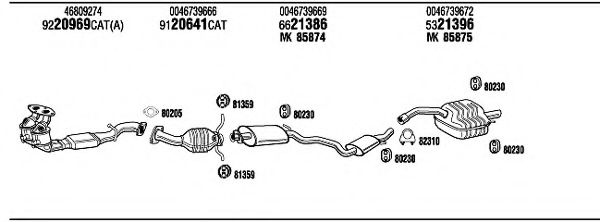 Система выпуска ОГ FONOS ART15528