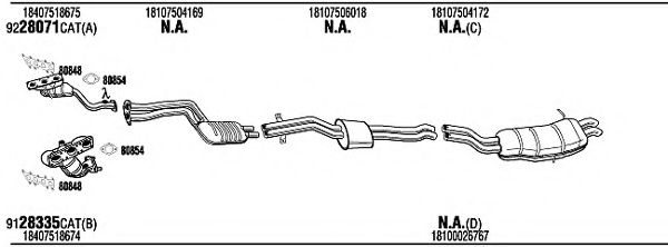 Система выпуска ОГ FONOS BWH15456