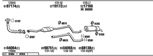 Система выпуска ОГ FONOS PE10638