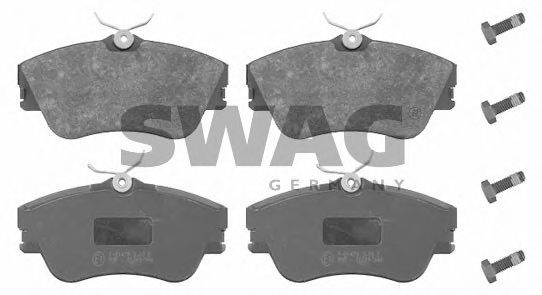 Комплект тормозных колодок, дисковый тормоз SWAG 30 91 6304