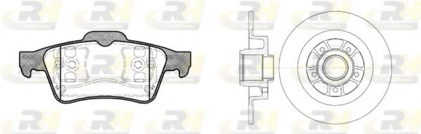 Комплект тормозов, дисковый тормозной механизм ROADHOUSE 8842.00