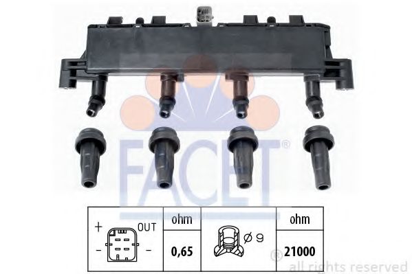 Катушка зажигания FACET 9.6305