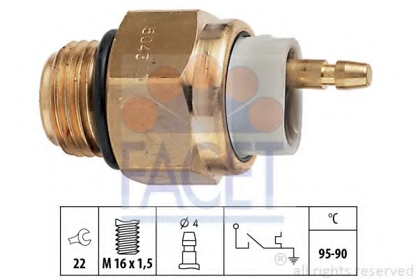 Термовыключатель, вентилятор радиатора MOTORAD 5043