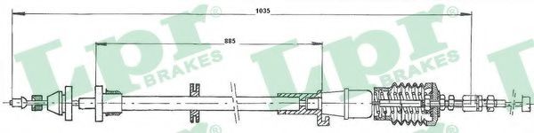 Тросик газа LPR C0068A