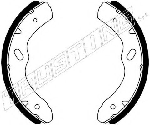 Комплект тормозных колодок TRUSTING 047.380
