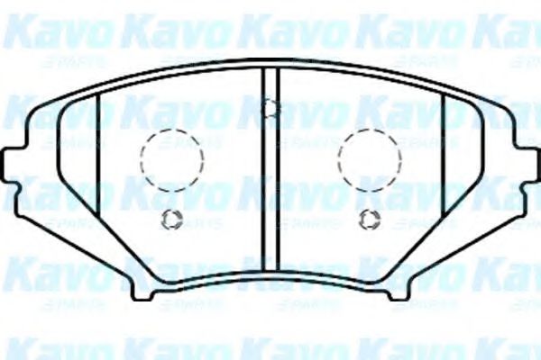 Комплект тормозных колодок, дисковый тормоз KAVO PARTS BP-4558