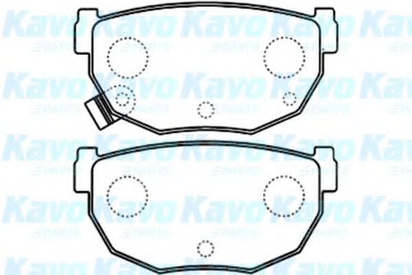 Комплект тормозных колодок, дисковый тормоз KAVO PARTS BP-6588