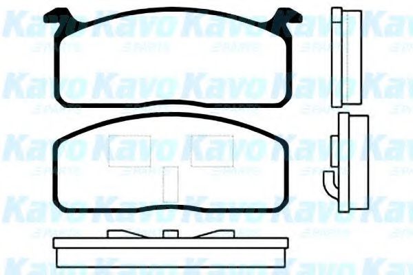 Комплект тормозных колодок, дисковый тормоз KAVO PARTS BP-9001