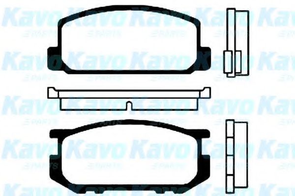 Комплект тормозных колодок, дисковый тормоз KAVO PARTS BP-9003