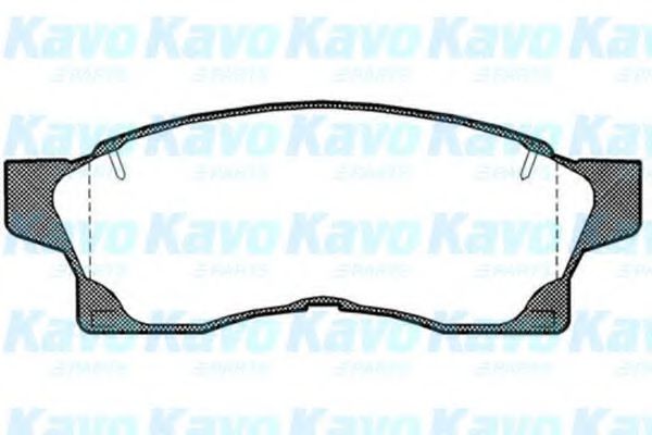 Комплект тормозных колодок, дисковый тормоз KAVO PARTS BP-9016