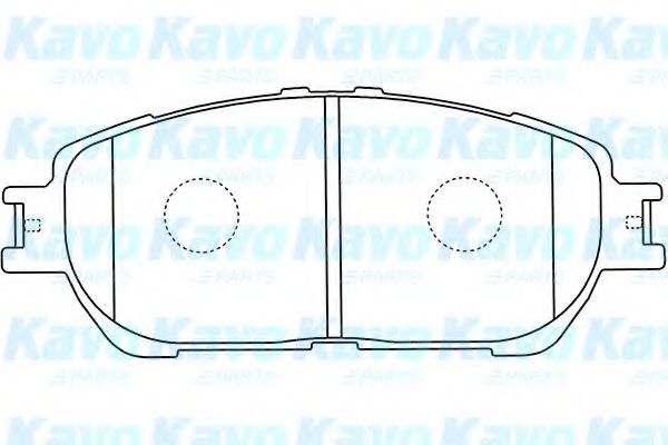 Комплект тормозных колодок, дисковый тормоз KAVO PARTS BP-9108