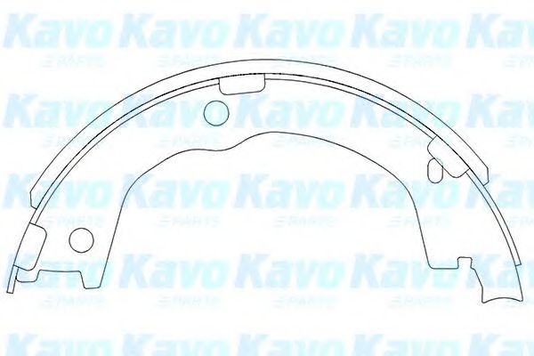 Комплект тормозных колодок KAVO PARTS KBS-3404