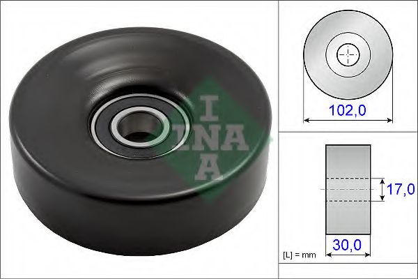 Натяжной ролик, поликлиновой  ремень INA 531 0831 10