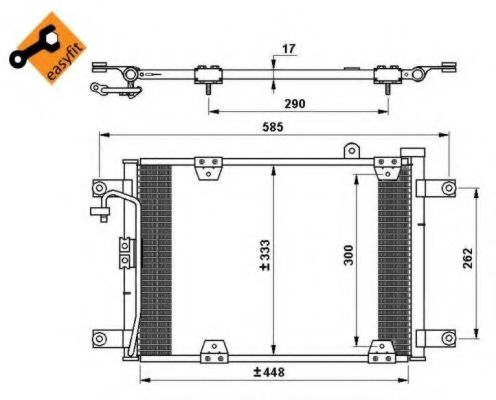 Конденсатор, кондиционер NRF 35768