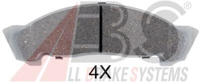 Комплект тормозных колодок, дисковый тормоз A.B.S. 35027