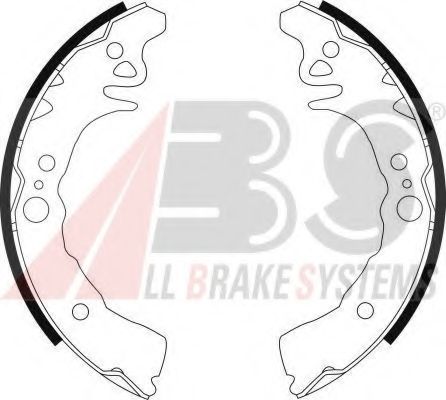 Комплект тормозных колодок A.B.S. 9120