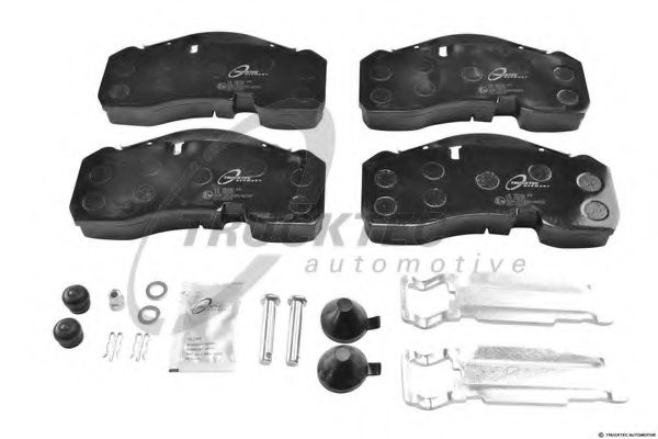 Комплект тормозных колодок, дисковый тормоз TRUCKTEC AUTOMOTIVE 9035010