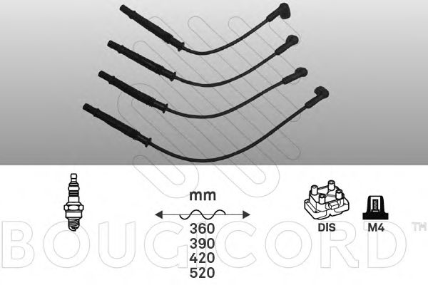 Комплект проводов зажигания BOUGICORD 1444