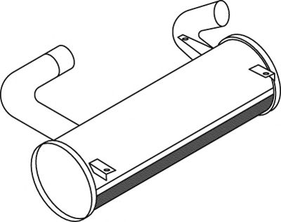 Средний / конечный глушитель ОГ DINEX 50377