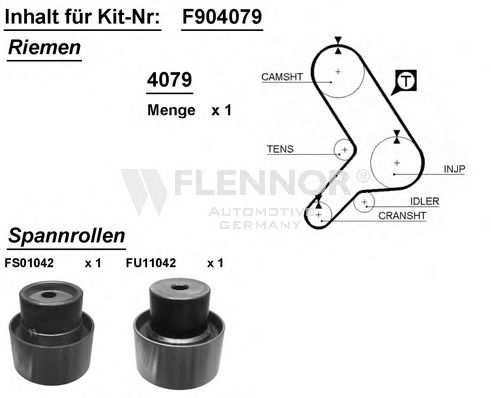 Комплект ремня ГРМ FLENNOR F904079